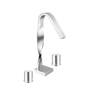 PLZ-104-CR THREE HOLE BASIN MIXER
