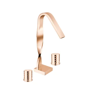 PLZ-104-RG THREE HOLE BASIN MIXER